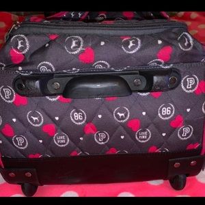 VS PINK Quilted Rolling Duffle Bag